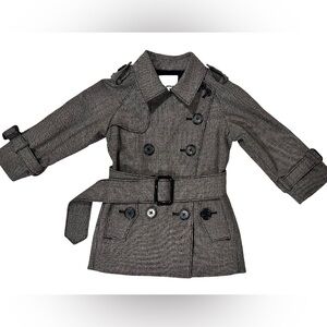 Kid by Phillip Lim Houndstooth Wool Trenchcoat SIZE:3